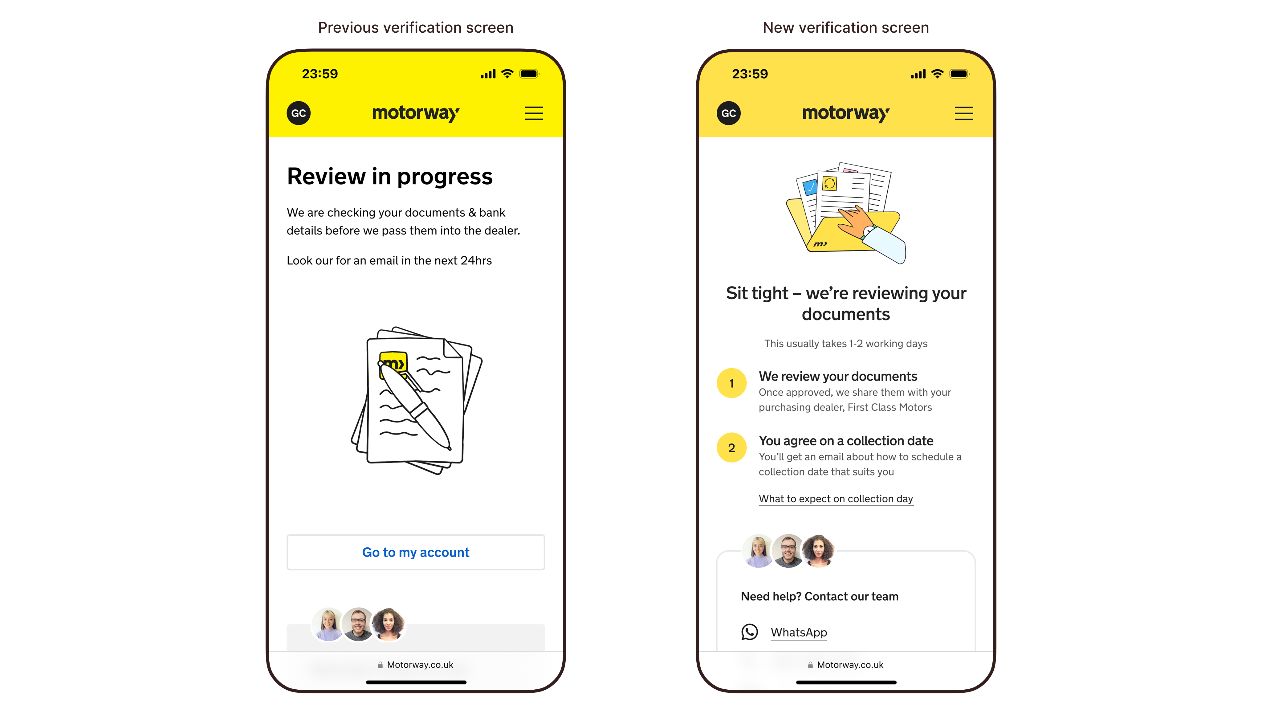 Old vs new comparison